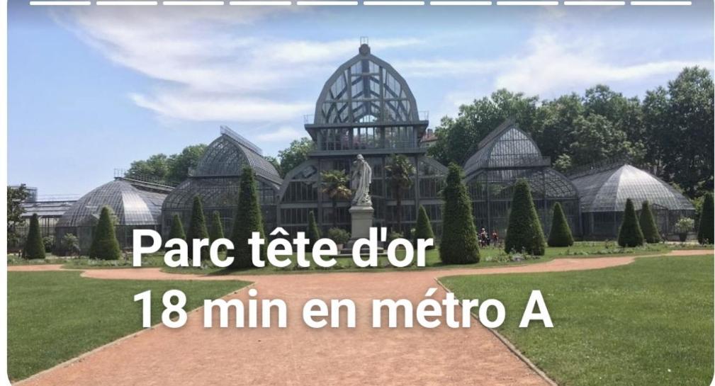 Medipole T2 Avec Un Garage Gratuit Sur Place, 16Min A Centre Ville Lyon En Metro A Villeurbanne Exteriör bild